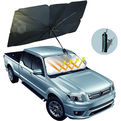 🚗Parasol Plegable☂️¡BLOQUEA LA LUZ SOLAR Y EL CALOR EN TU CARRO EN SEGUNDOS!