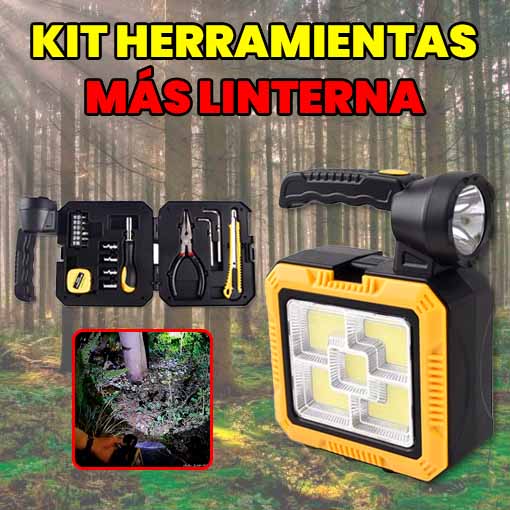 Kit herramientas más linterna🔦⛏️