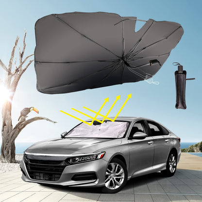 🚗Parasol Plegable☂️¡BLOQUEA LA LUZ SOLAR Y EL CALOR EN TU CARRO EN SEGUNDOS!