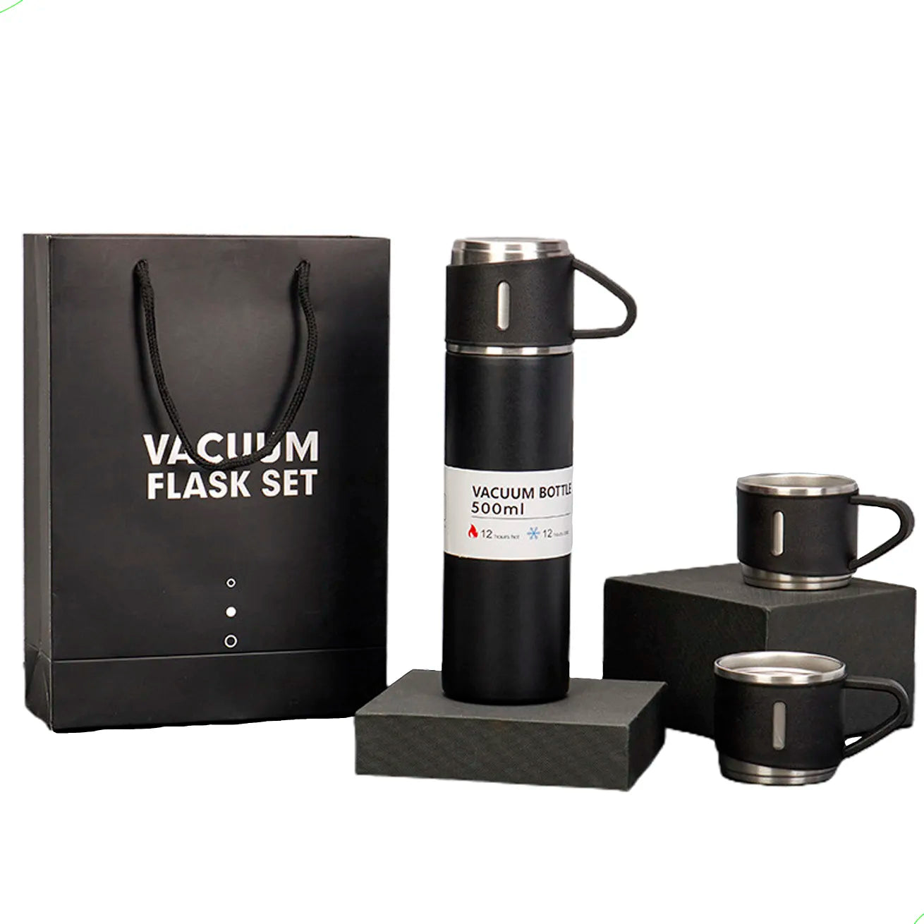 🍶Termo acero🤩¡TERMO MÁS 2 TAZAS DE REGALO!